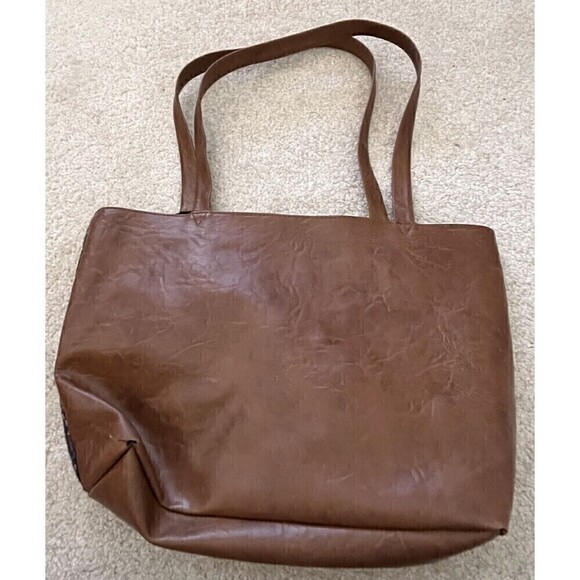 Thomas Kinkade Lighthouse Tapestry Tote Vegan Faux Leather Light Peace Packable - Picture 4 of 8